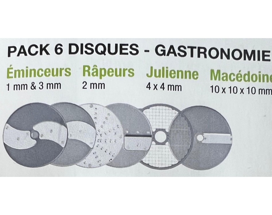 Pack 6 disques - "Gastronomie" pour CL 50 à 70