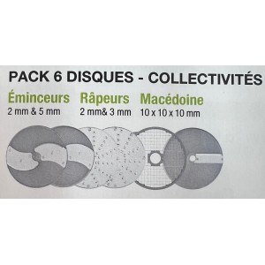 Pack 6 disques - "Collectivités" pour CL 50 à 70