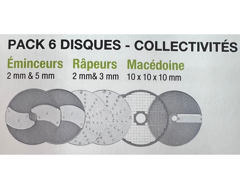 Pack 6 disques - "Collectivités" pour CL 50 à 70