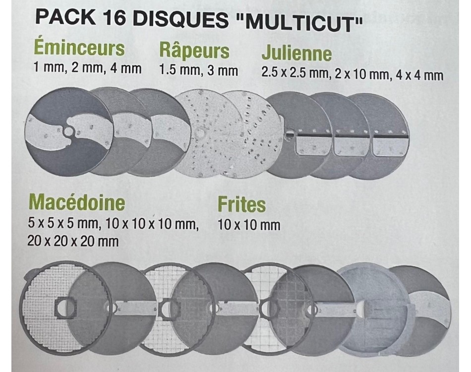 Pack 16 disques - "Multicut" pour CL 50 à 70