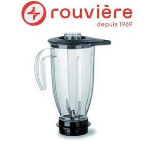 Bol 2 litres Polymer transparent avec couteau RBB