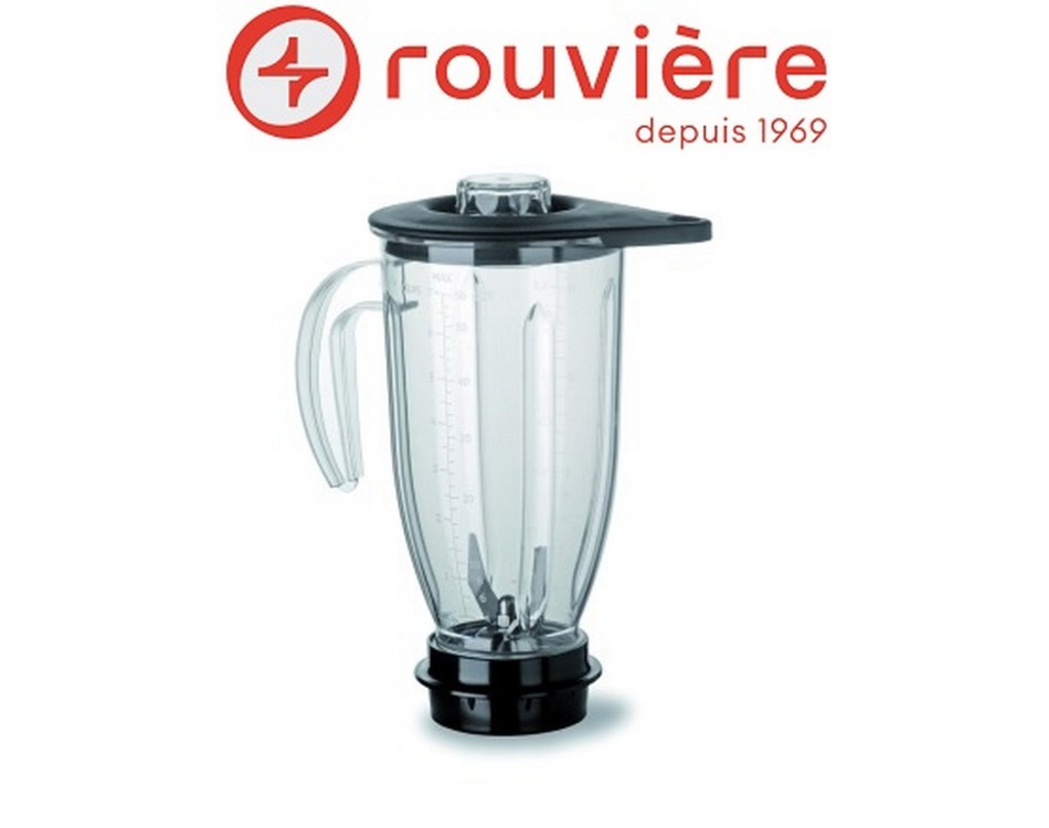 Bol 2 litres Polymer transparent avec couteau RBB