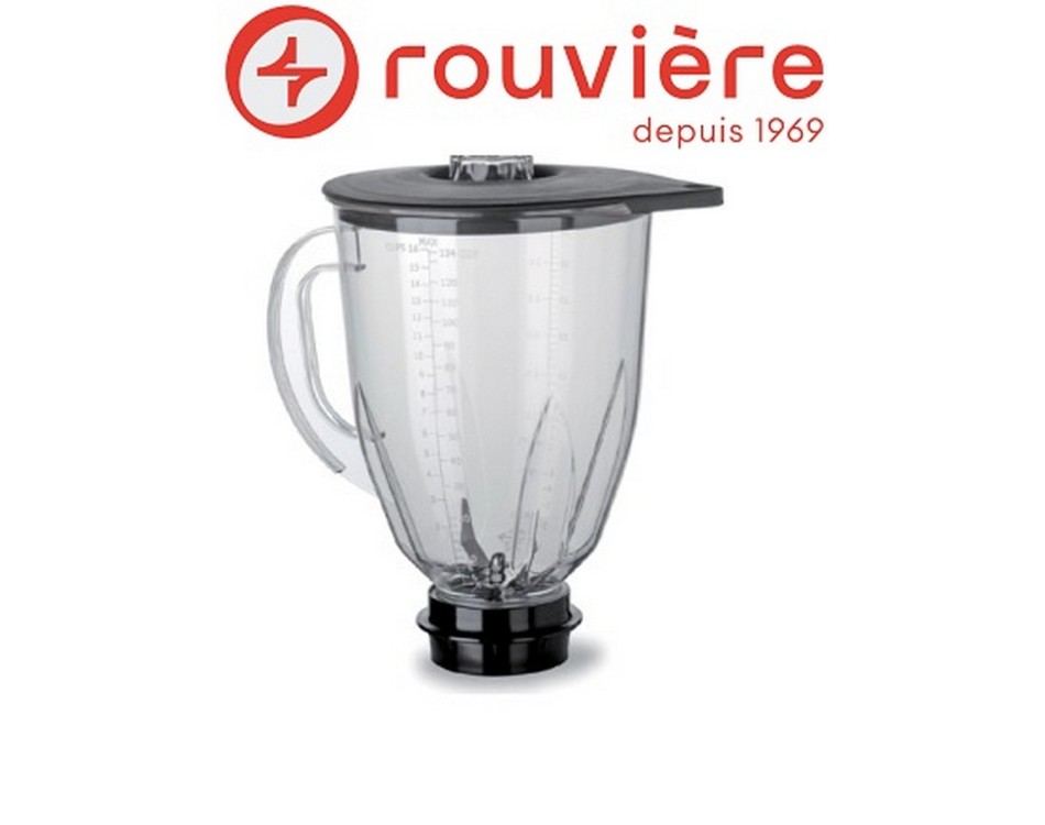 Bol 4 litres Polymer transparent avec couteau "HighPower6"