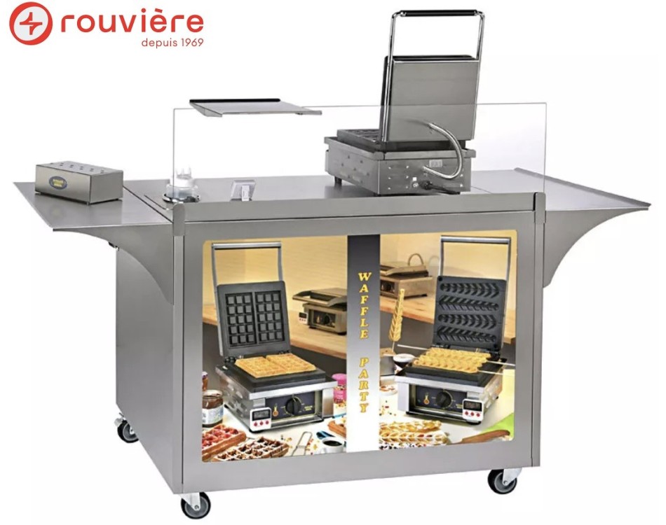 Meuble inox gaufrier MG 02